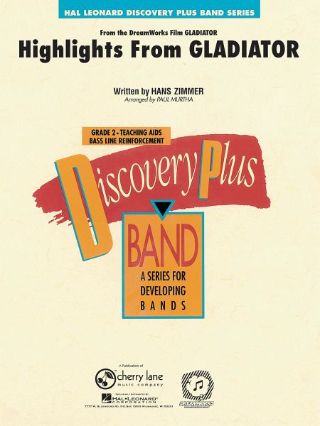 Highlights from Gladiator Concert Band Partitur + Stimmen Highlights from Gladiator Concert Band Partitur + Stimmen