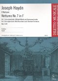 Notturno F-Dur Nr.7 Hob.II:28 für 2 Altblockflöten und Orchester Partitur