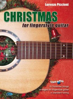 Cover Lorenzo Piccioni, Christmas Fingerstyle Guitar Gitarre Buch + CD