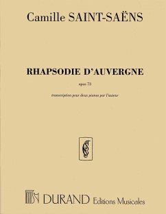 Cover Rhapsodie D'Auvergne Op 73 pour 2 pianos partition