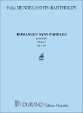 Romances sans paroles vol. 2 (nos.11-19) pour piano