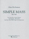 Alan Hovhaness, Simple Mass SATB Chorpartitur Alan Hovhaness, Simple Mass SATB Chorpartitur