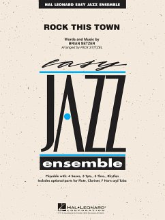 Brian Setzer, Rock This Town Jazz Ensemble Partitur + Stimmen
