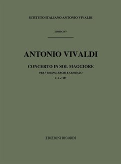 A. Vivaldi Concerti Per Vl., Archi E B.C.: In Sol Rv 312 Concerti Per Violino