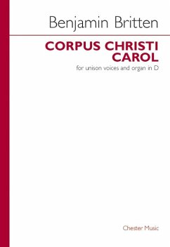 Cover Corpus Christi Carol for unison voices and organ score (en)