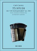 C. Czerny 75 Studi (Dai '100 Studi Giornalieri Op.599') Fisarmonica