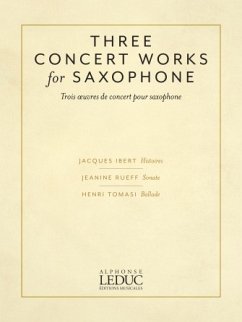 Cover Three Concert Works For Saxophone