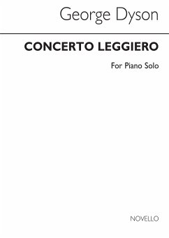 Cover George Dyson, Concerto Leggiero (Piano Solo Part) Klavier Buch