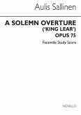 Aulis Sallinen, A Solemn Overture (King Lear) Orchestra Buch