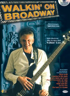 Cover Moriconi Massimo, Walkin' On Broadway Bass Guitar Buch + CD