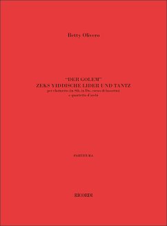 B. Olivero Der Golem Zeks Yiddishe Lider Un Tanz Quintet