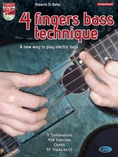 Cover Roberto Bella, 4 Fingers Bass Technique Bass Guitar Buch + CD