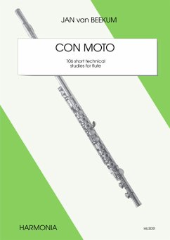 Cover Con moto 106 short technical studies for flute