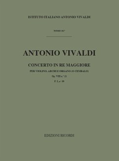 A. Vivaldi Concerti Per Vl., Archi E B.C.: In Re Op.VIII Orchestral material (for sale)