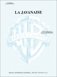 Cover La javanaise for voice and piano score
