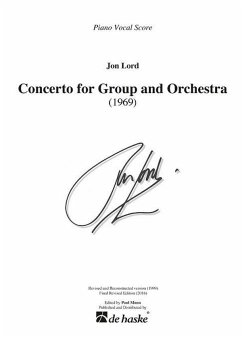 Jon Lord Concerto for Group and Orchestra Piano and Vocal Klavierauszug