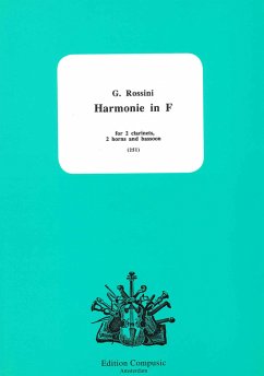 Cover Harmonie F-Dur für 2 Klarinetten, 2 Hörner und Fagott Partitur und Stimmen