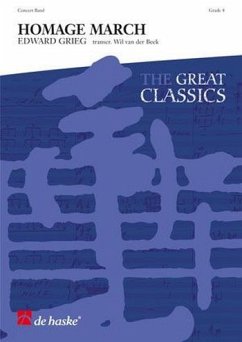 Cover Edvard Grieg Homage March Concert Band/Harmonie Partitur + Stimmen