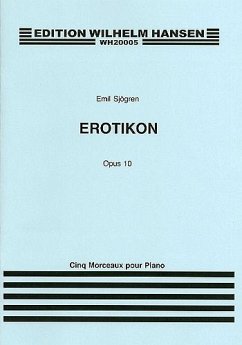 Cover Emil Sjogren, Erotikon Op. 10 Klavier Buch