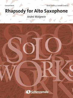 André Waignein, Rhapsody for Alto Saxophone Alto Saxophone and Concert Band/Harmonie Partitur