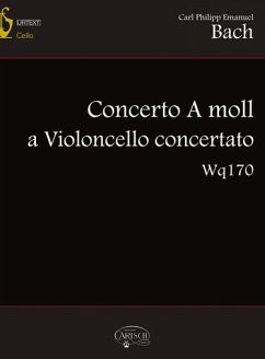 Cover Concerto a-Moll WQ170 für konzertierendes Violoncello und Streichorchester, Partitur und Klavierauszug