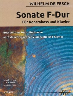 Cover Sonate F-Dur für Kontrabass und Klavier