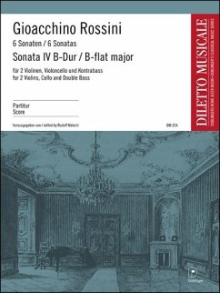 Sonate B-Dur Nr.4 für 2 Violinen, Violoncello und Kontrabass, Partitur