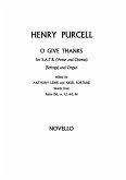 Henry Purcell, O Give Thanks Unto The Lord SATB Stimme