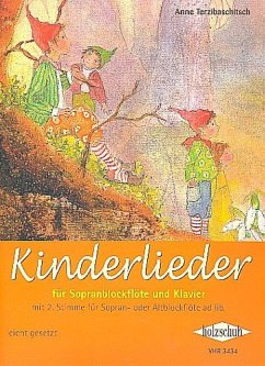 Cover Kinderlieder für Sopranblockflöte und Klavier