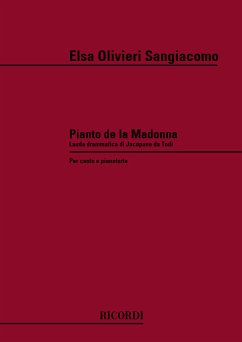 Olivieri E. Sangiacomo Pianto De La Madonna Vocal and Piano