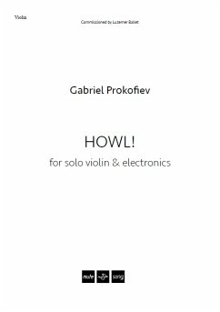 Cover Gabriel Prokofiev, Howl Violin and Electronics Buch