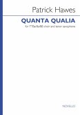 Patrick Hawes, Quanta Qualia TTBarBarBB and Tenor Saxophone Vocal Score