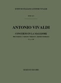 Concerto in la maggiore per violino, 3 violini per ecco, archi e cembalo, partitura