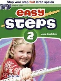 Cover Jaap Kastelein_Klaas de Jong Easy Steps 2 fluit Flute Buch + 2 CDs