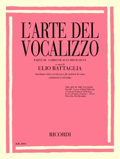 Cover L'Arte del vocalizzo vol.3 per soprano (tenore) e piano