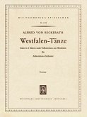 von Beckerath, Alfred Westfalen-Tänze Akkordeonorchester Partitur