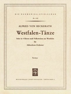 Cover von Beckerath, Alfred Westfalen-Tänze Akkordeonorchester Partitur