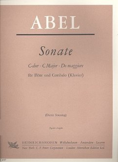 Cover Sonate C-Dur für Flöte und Cembalo (Klavier)