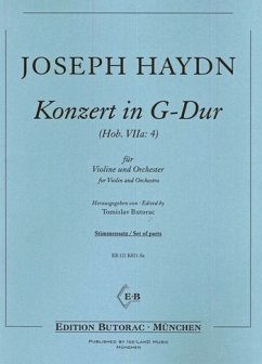 Konzert G-Dur Hob.VIIa:4 für Violine und Orchester Stimmensatz