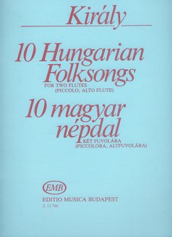 Cover 10 Hungarian Folksongs for 2 flutes (piccolo, alto flute)