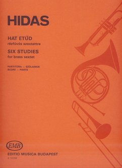Cover Hidas Frigyes Six Studies for brass sextet Brass Sextet