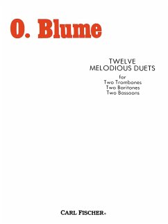 12 melodious Duets for 2 trombones score