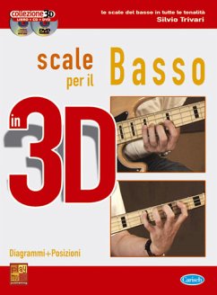 Cover Silvio Trivari, Scale per il Basso in 3D Bass Guitar Buch + CD + CD-ROM