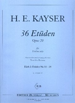 36 Etüden op.20 Band 2 (nos.13-24) für Violine