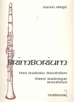 Cover Brimborium 3 burleske Bagatellen für Klarinette