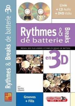 Cover Jobard Silver, Rythmes Breaks Batterie 3D Schlagzeug Buch + CD + CD-ROM