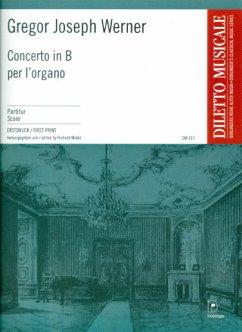 Konzert B-Dur für Orgel und Kammerorchester Partitur