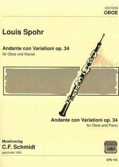 Cover Andante con Variazioni op. 34 für Oboe und Klavier