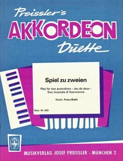 Cover Spiel zu zweien für 2 Akkordeons