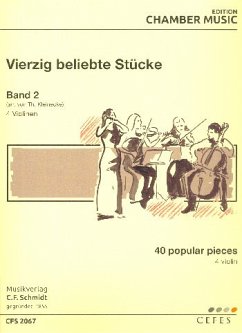 Cover 40 beliebte Stücke Band 2 für 4 Violinen Stimmen